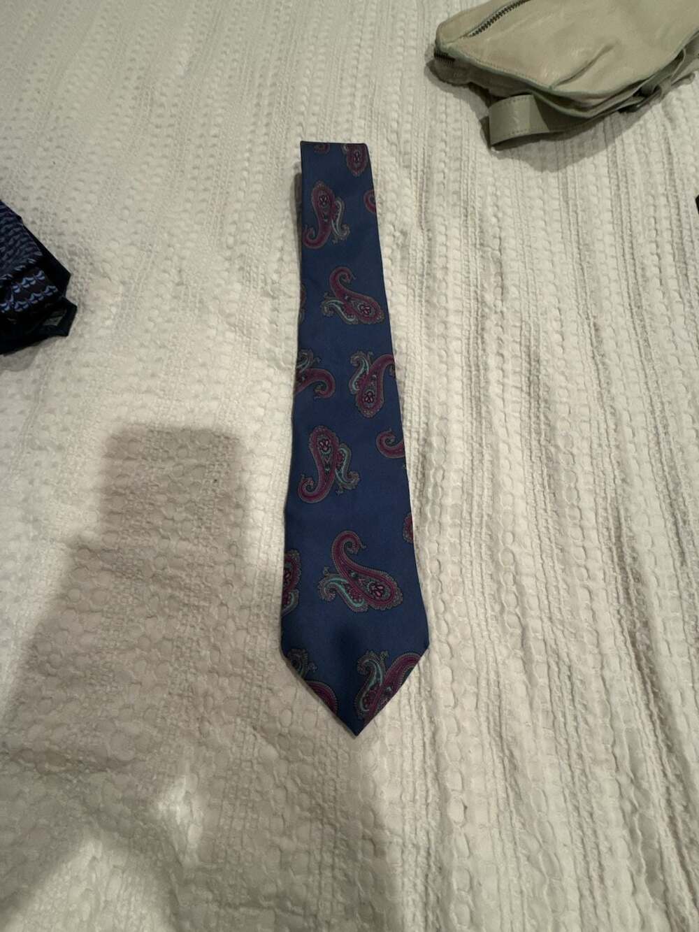 Robert Talbott Silk Tie Blue Paisley